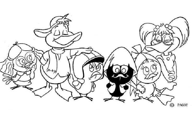 coloriage photo de classe de calimero